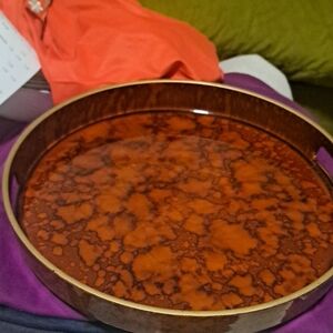 Highly Sought After Vintage Faux Tortoise Shell Otagiri Tray.